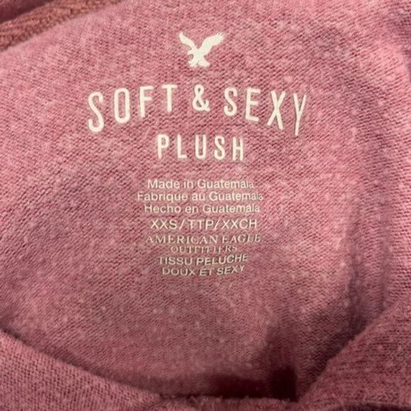 American Eagle Outfitters soft & sexy plush hoodie sweatshirt size XXS - Picture 9 of 9